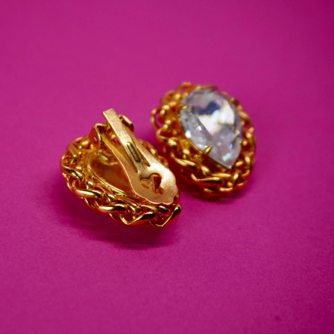 Vintage clip-on earrings