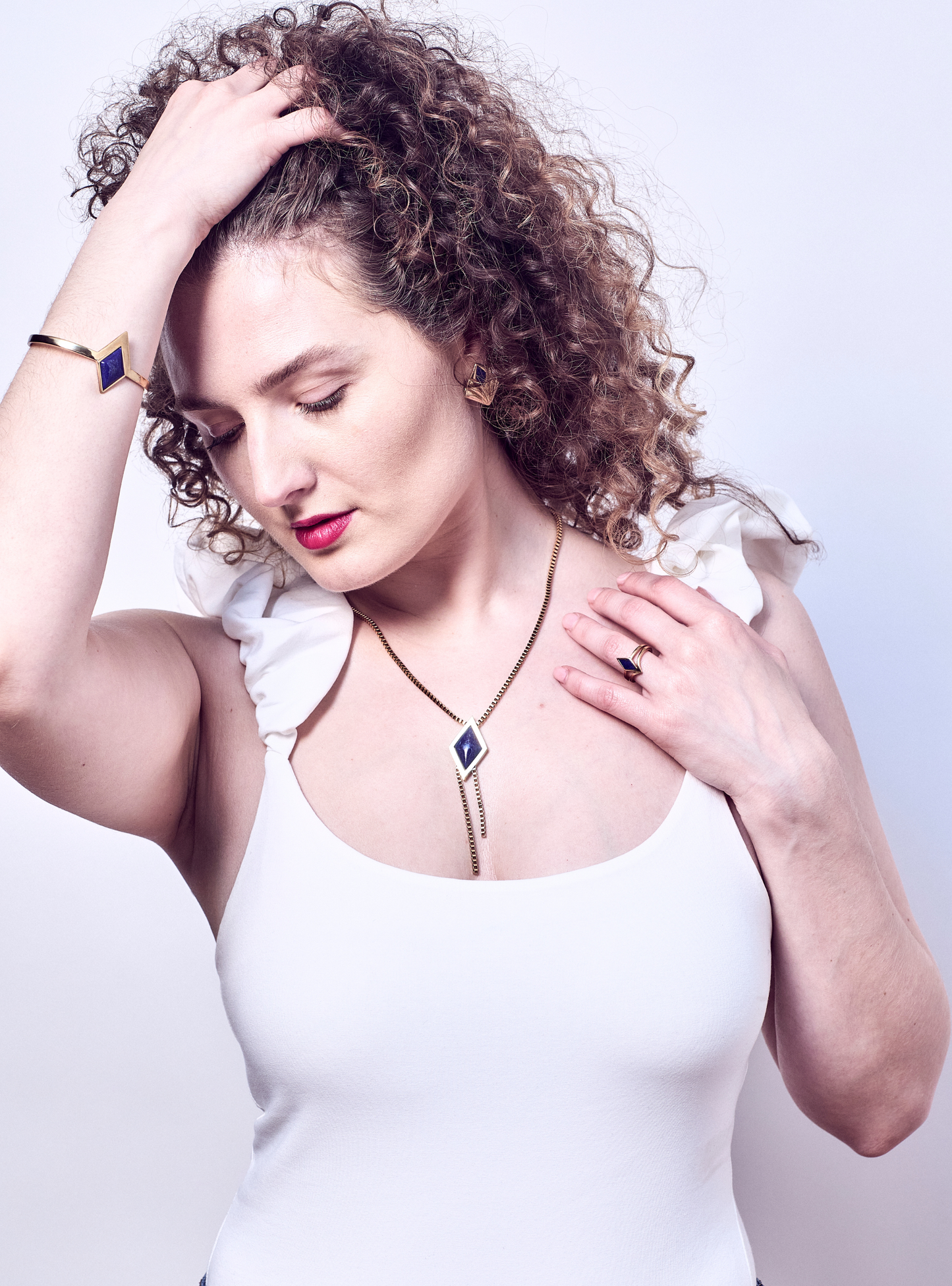 Nightsky Lapis Lazuli Gold Necklace