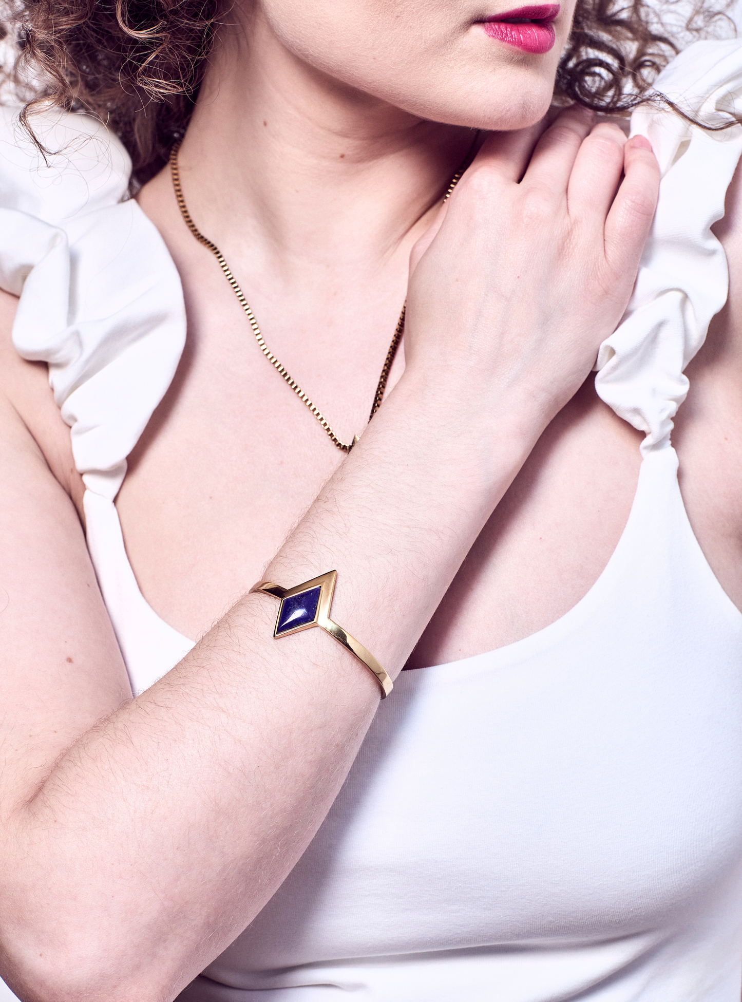Stardust Lapis Lazuli Gold Bracelet