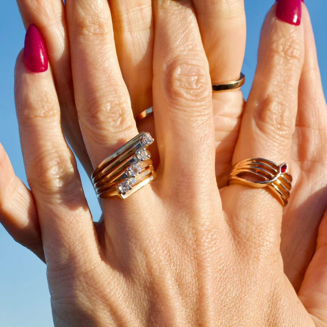 Vintage Leaf Ring