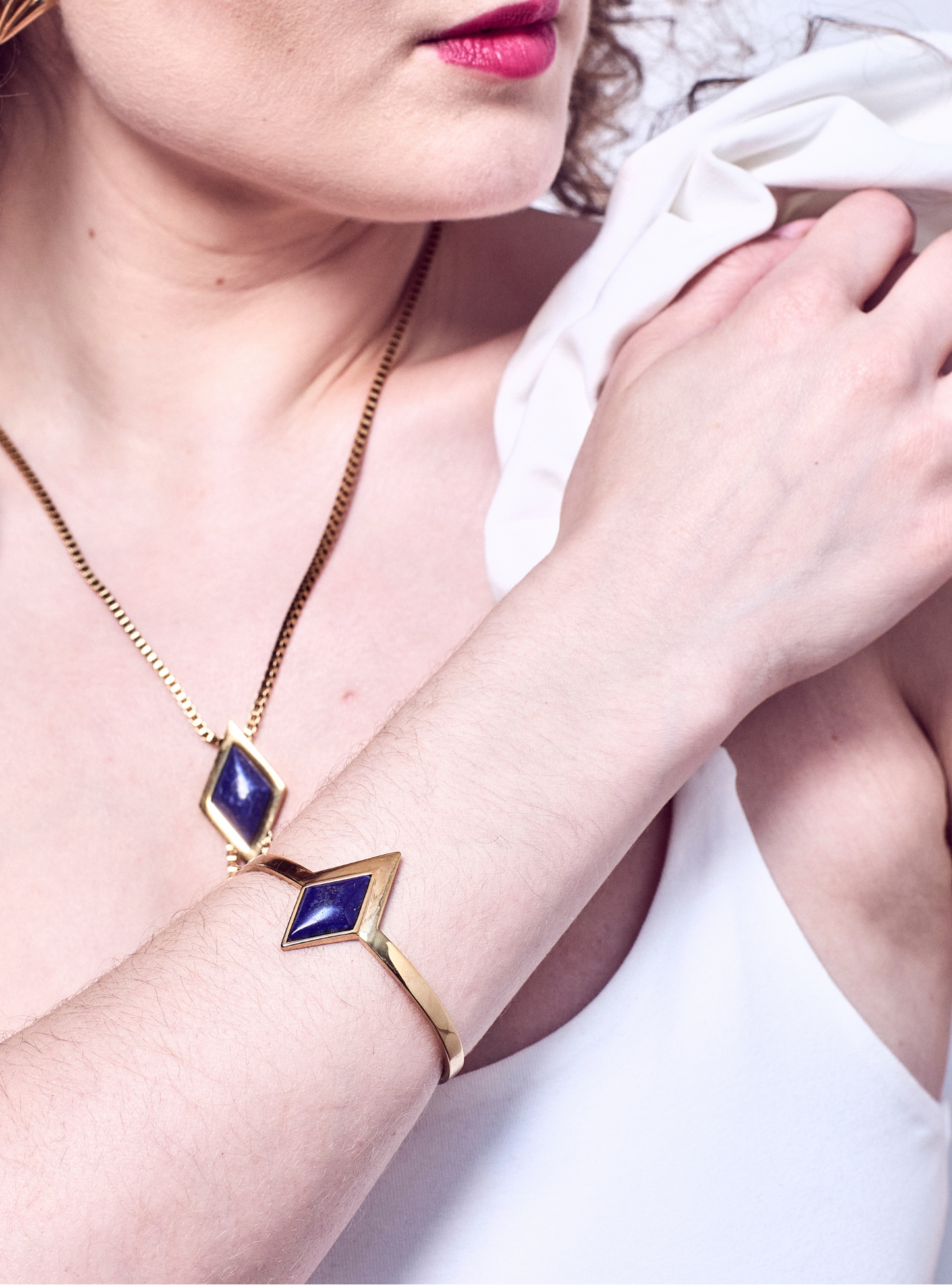Stardust Lapis Lazuli Gold Bracelet