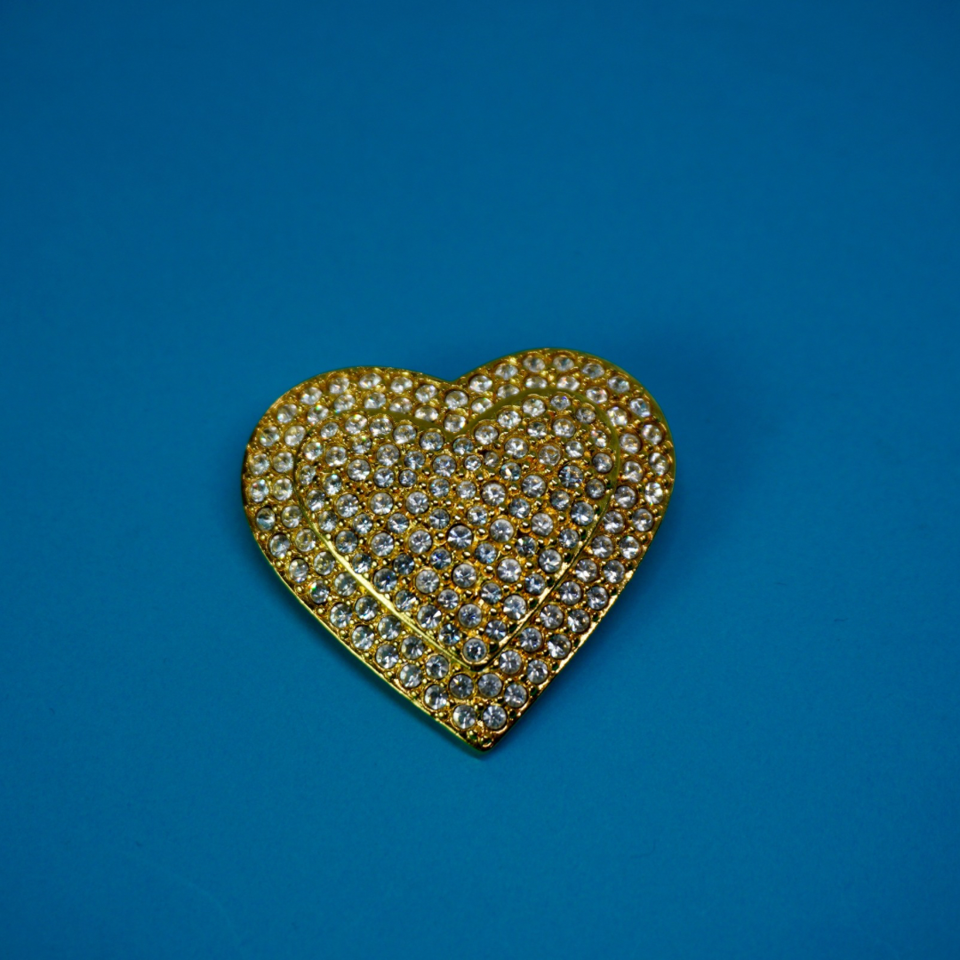 Vintage heart brooch (Joan River)
