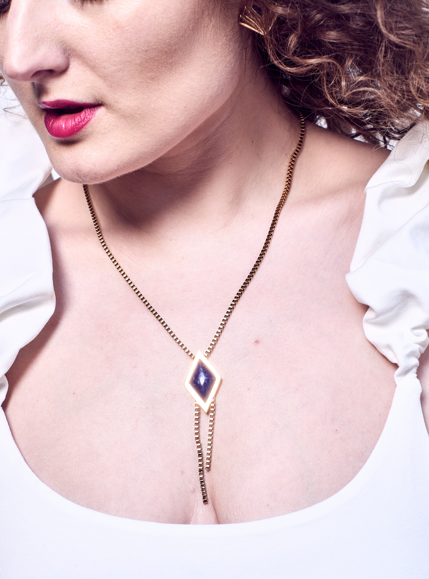 Nightsky Lapis Lazuli Gold Necklace