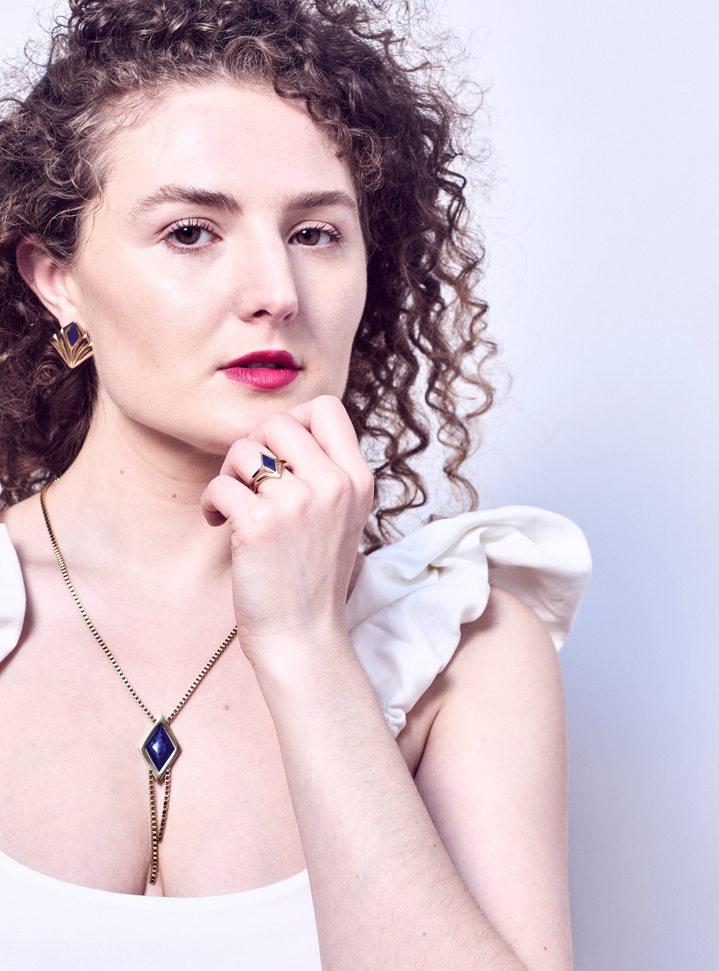 Nightsky Lapis Lazuli Gold Necklace