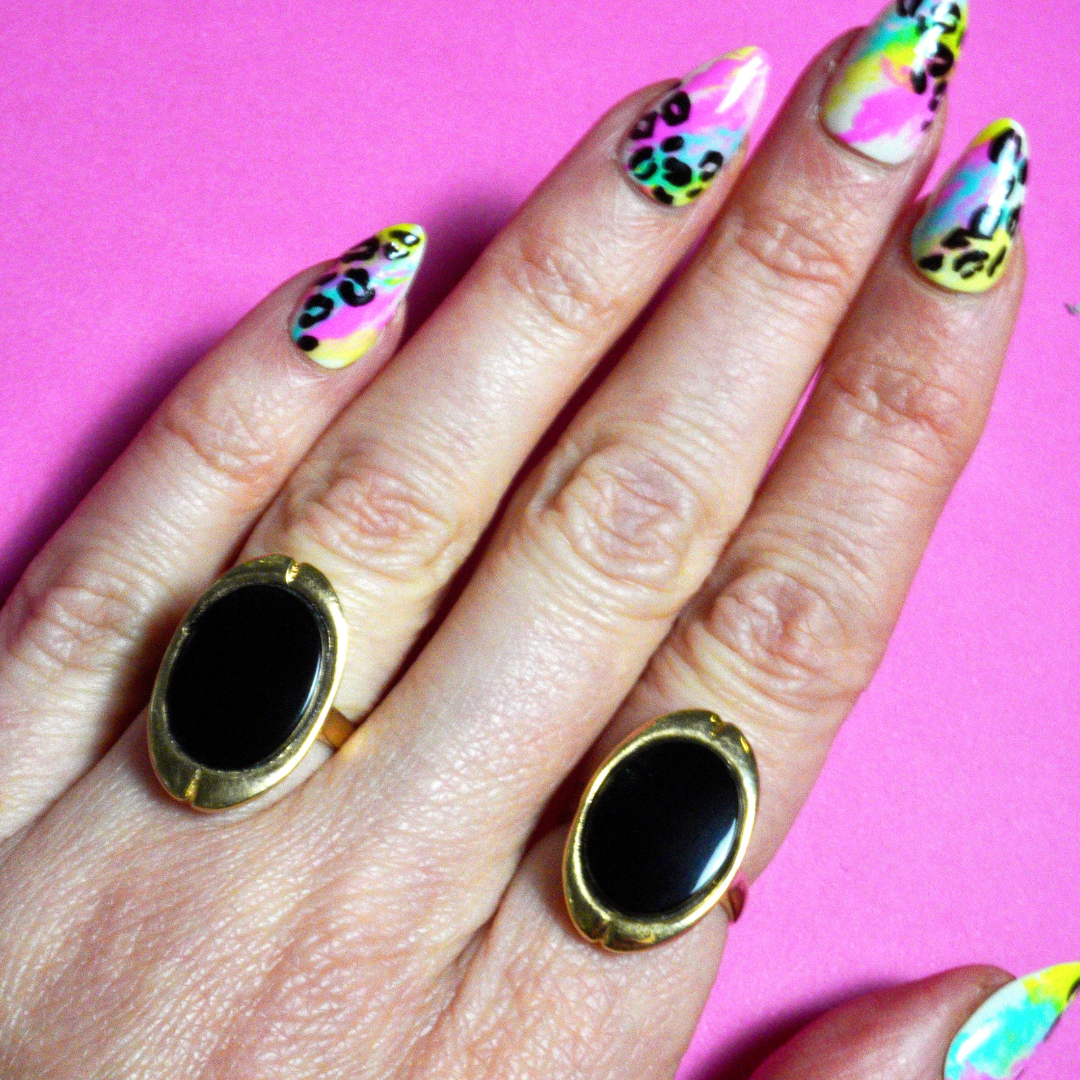 Vintage Black Onyx Ring