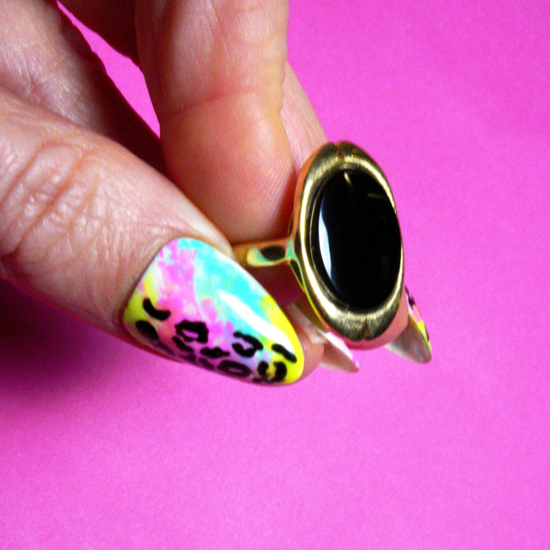 Vintage Black Onyx Ring