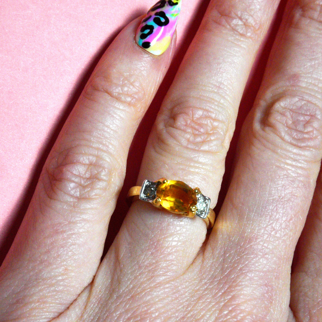Vintage Citrine Ring