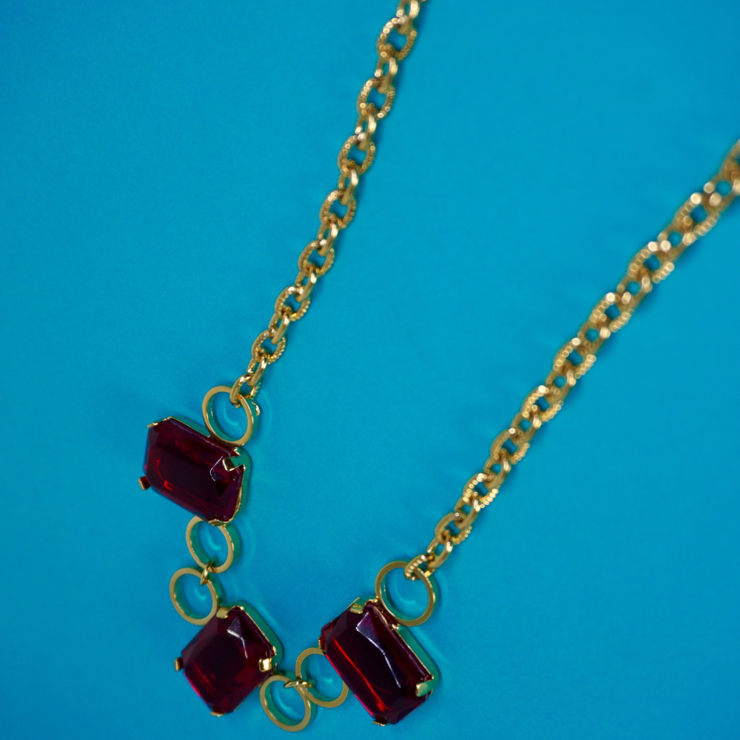 Vintage trio necklace