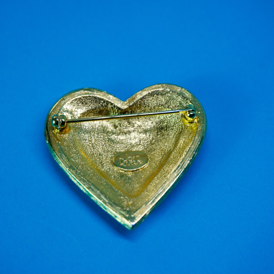 Vintage heart brooch (Joan River)
