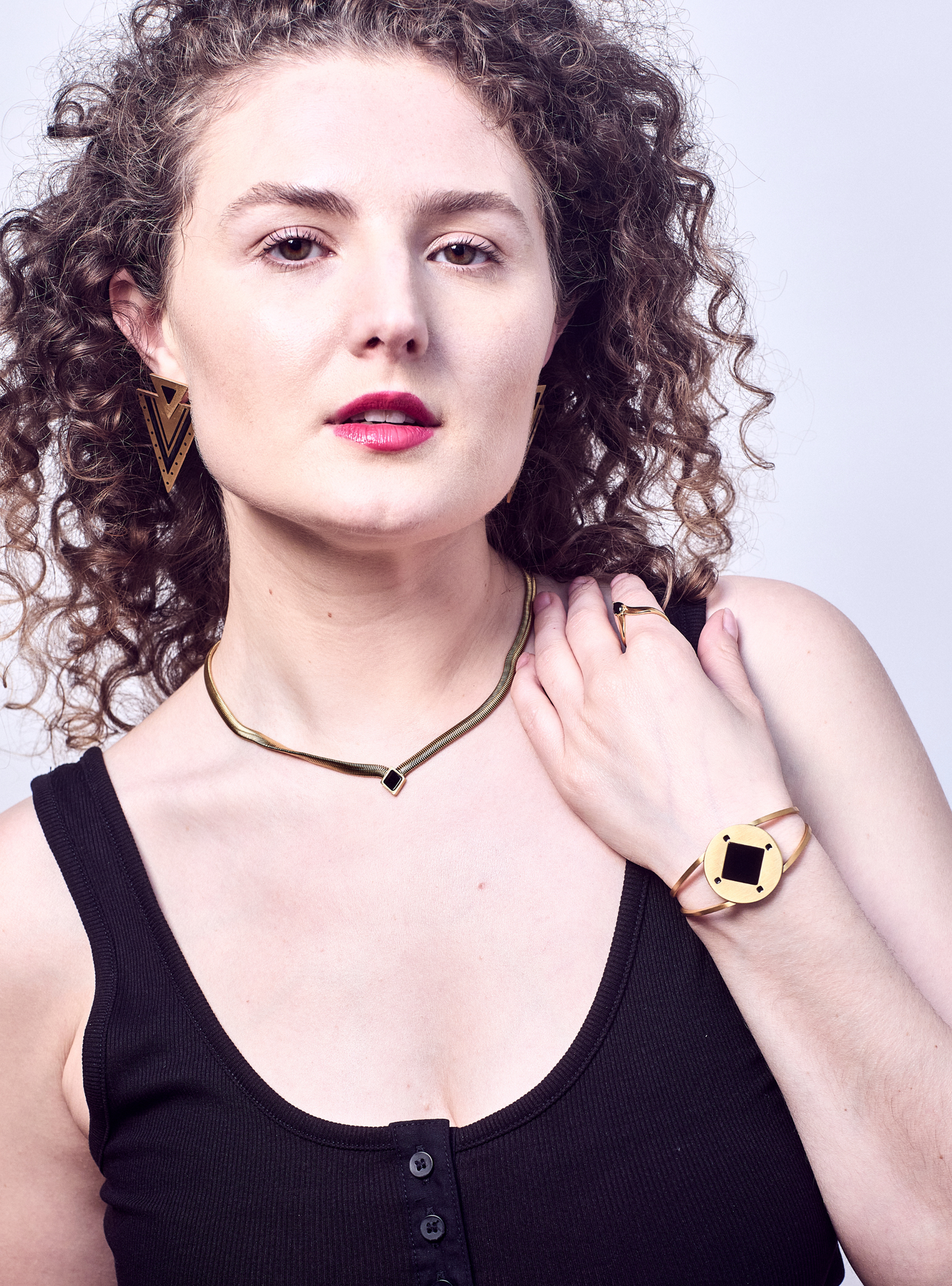 Hero Black Onyx Gold Bracelet