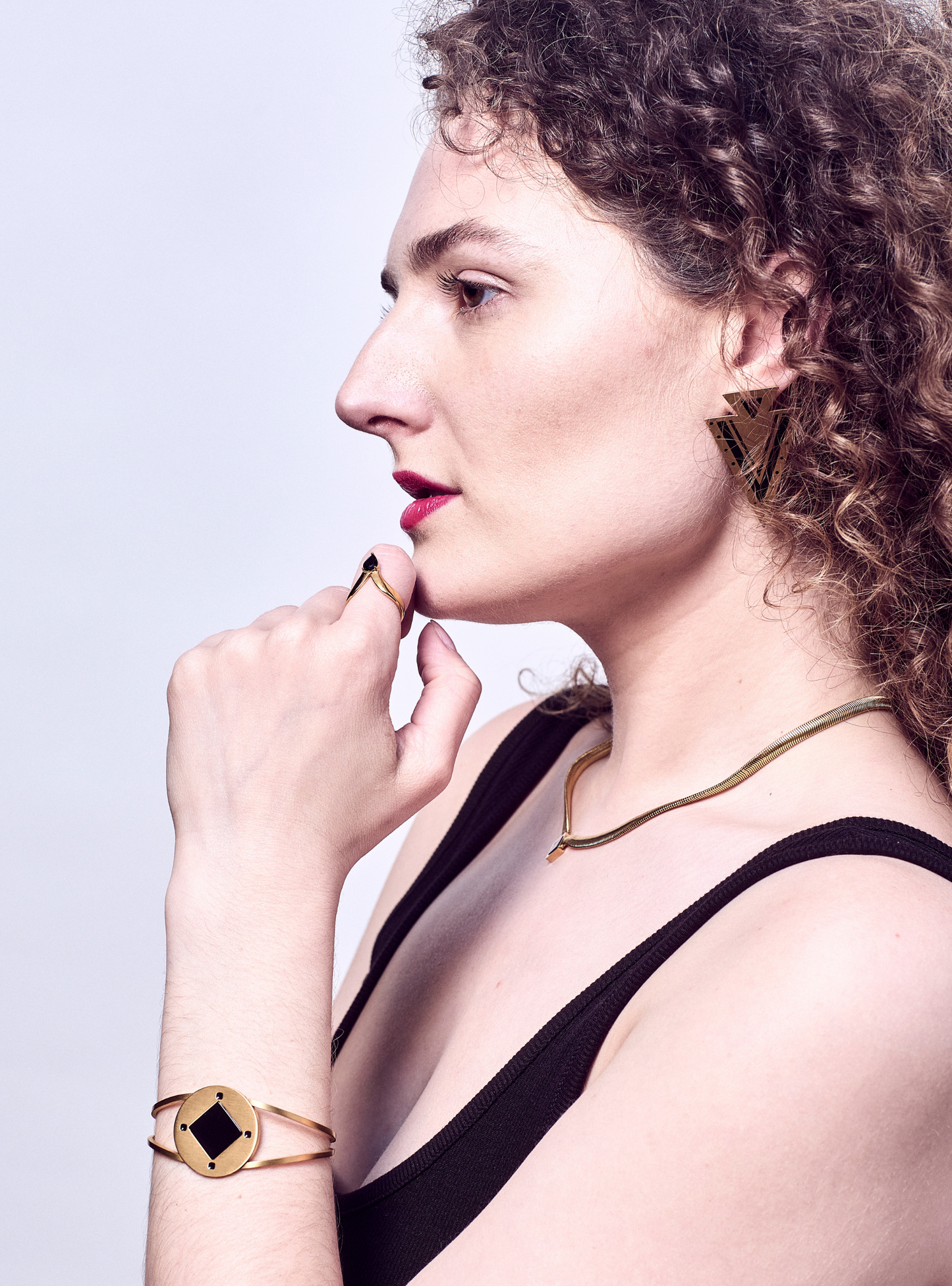 Hero Black Onyx Gold Bracelet