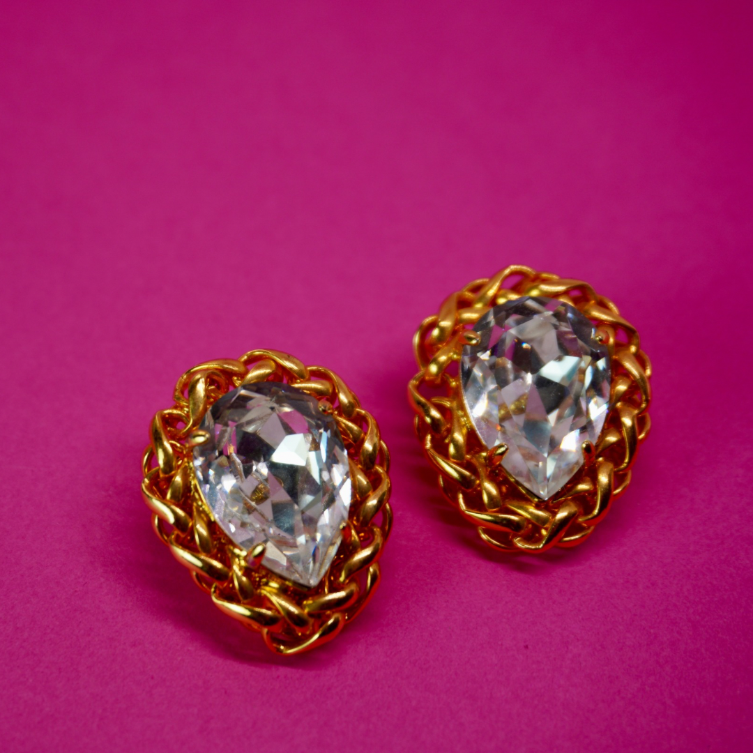 Vintage clip-on earrings
