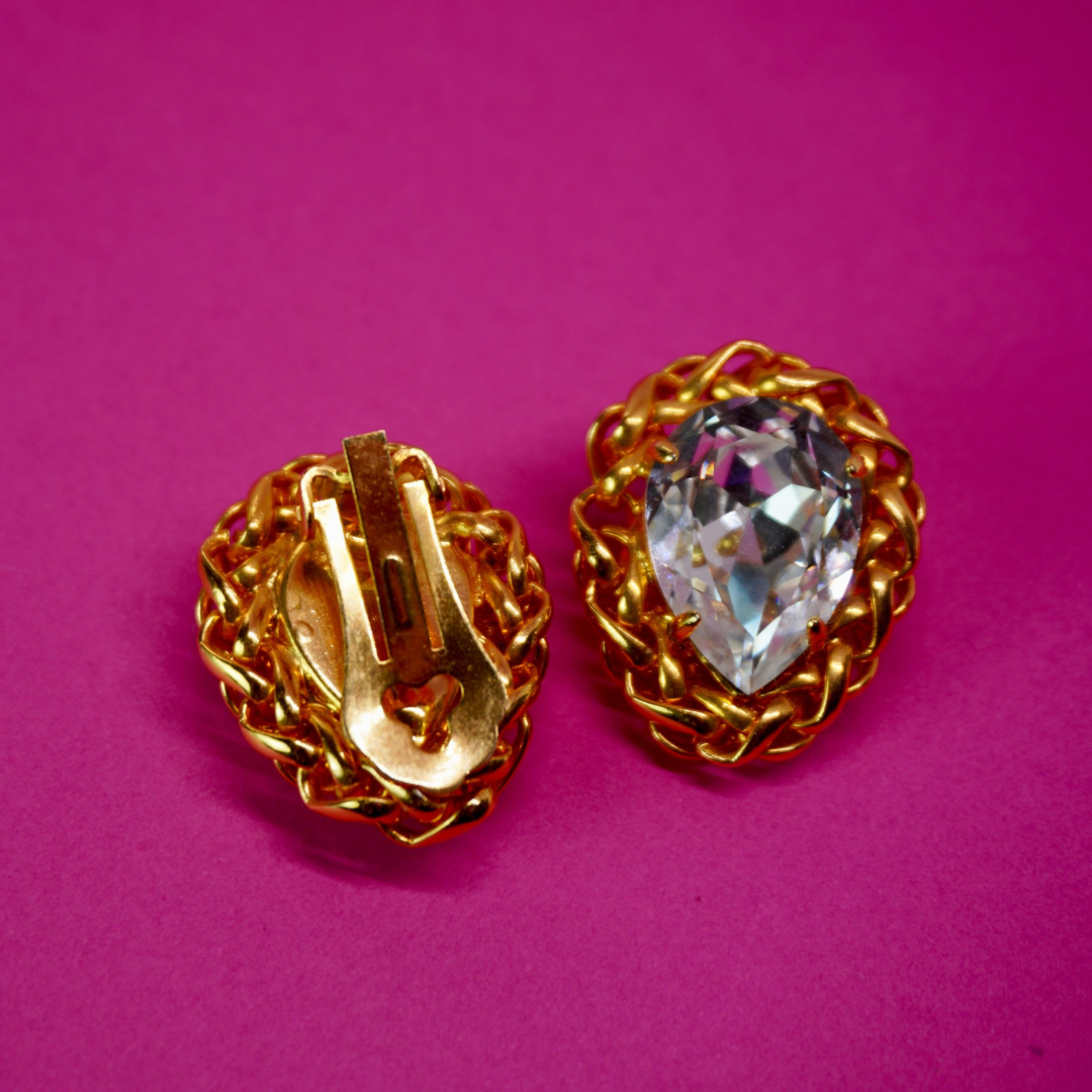 Vintage clip-on earrings