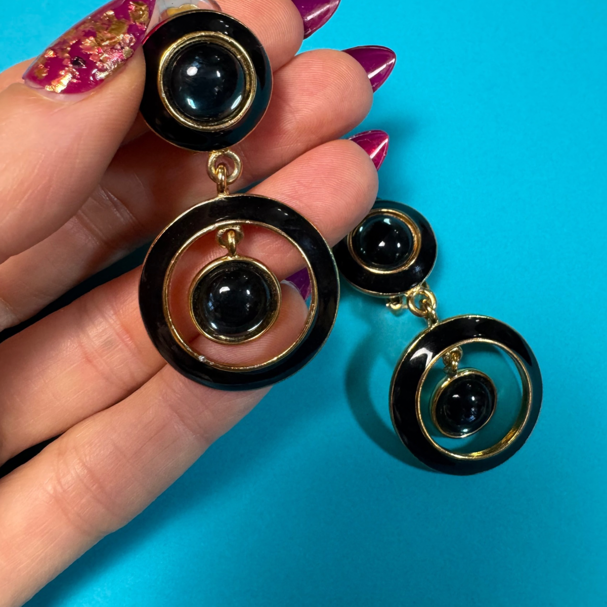 Vintage Dangle Clip ons